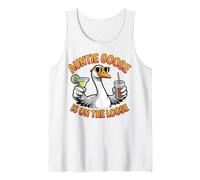 Auntie Goose On The Loose Funny Goose Vacation Graphic Tank Top