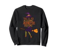 Auntie Halloween Spooky Witch Halloween Costume For Aunty Sweatshirt
