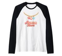 Auntie Heart Charm Cute Aunt Niece Nephew Gift Trendy Raglan Baseball Tee