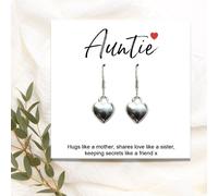 Auntie Heart Earrings & Gift Card