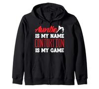 Auntie Is My Name Contortionist Contortion Yoga Game Zip Hoodie