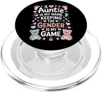 Auntie Is My Name Gender Reveal Party Surprise Relative PopSockets PopGrip for MagSafe