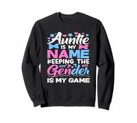 Auntie Is My Name Keeping The Gender Is My Game Reveal Sweatshirt