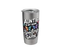 Auntie is My Name Spoiling is My Game Stainless Steel Insulated Tumbler