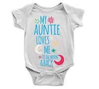 Auntie Loves Me To The Moon Babygrow