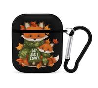 Auntie Loves Me Woodland Fox Case Compatible with AirPods 1/2 Protective Cases Cover Hard Shell for Women Men