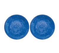 Auntie Morags Bali Brights Dark Blue/Indigo Melamine/Plastic/BBQ/Outdoor Side Plate Set (2)
