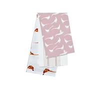 Auntie Morags Eddingtons The Pantry Pleasant Pheasant Dusk Tea Towels - Set Of 3