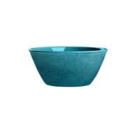 Auntie Morags Potters Reactive Glaze Teal/Blue 15.5cm Melamine/Plastic Pasta/Cereal Bowls - Set (1)