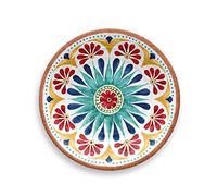 Auntie Morags Purely Home Melamine/Plastic Outdoor/Camping/Picnic Side Plates Set (Rio Medallion, 1)