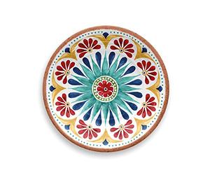 Auntie Morags Purely Home Melamine/Plastic Outdoor/Camping/Picnic Side Plates Set (Rio Medallion, 1)