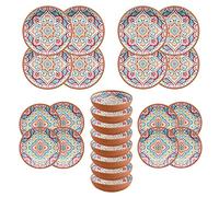 Auntie Morags Purely Home Rio Corte - Outdoor/Camping/BBQ Dinnerware Plastic/Melamine Sets (24)