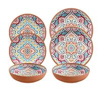 Auntie Morags Purely Home Rio Corte - Outdoor/Camping/BBQ Dinnerware Plastic/Melamine Sets (6)