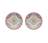 Auntie Morags Purely Home Rio Corte - Outdoor/Camping/BBQ - Melamine Side Plates Sets (2)
