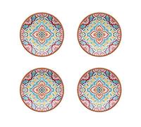 Auntie Morags Purely Home Rio Corte - Outdoor/Camping/BBQ - Melamine Side Plates Sets (4)