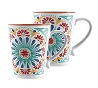 Auntie Morags Purely Home Rio Medallion Melamine/Plastic Outdoor/Camping/BBQ Mugs (Rio Medallion, 2)