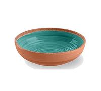 Auntie Morags Rustic Swirl Turquoise Melamine Bowl - 1 Bowl