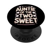 Auntie Of The Two Sweet Dessert Theme Party PopSockets Adhesive PopGrip