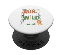 Auntie of the Wild One Birthday Party Animal Theme PopSockets Adhesive PopGrip