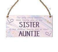 Auntie Special Wooden Plaque - Heartfelt Gift for Sisters, Aunts, and Great Aunties, Sentimental Keepsake with Loving Message, Thoughtful Birthday, Home Decor (Large: 29 cm (H) × 13.5 cm (W))
