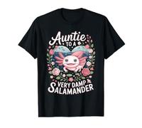 Auntie to A Very Damp Salamander Axolotl Value Graphic T-Shirt
