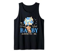 Auntie We Can Bearly Wait Baby Shower Bear Family Matching Tank Top