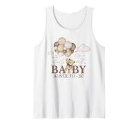 Auntie We Can Bearly Wait Baby Shower Bear Family Matching Tank Top