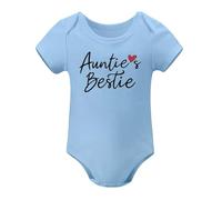 Aunties Bestie Baby Clothes Girl Auntie Outfits Aunt Infant Newborn Bodysuits Sky Blue-style 3months