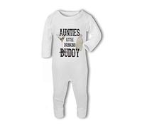 Aunties Little Drinking Buddy Funny Martini - Baby Romper Suit, 0-3 Months