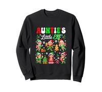 Auntie's Little Xmas Elf Group Elf Kids Boy Girls Family Sweatshirt