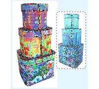 Aunties Two Patterns Covered Rectangle Crates Pattern