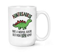 Auntiesaurus Dinosaur Like A Normal Auntie But More Roarsome 15oz Large Mug Cup