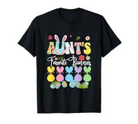 Aunt's Favorite Bunnies Easter Group Bunnies Sunglasses T-Shirt