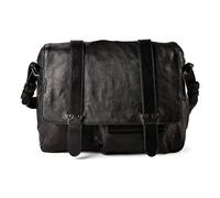 aunts & uncles Grandma's Luxury Club Briefcases Messenger Genuine Leather 34 cm Laptop compartment black