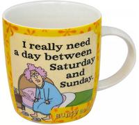 Aunty Acid Ceramic Mug A Day Between Saturday And Sunday Novelty Kitchen Tea Coffee Cup Home Hot Drink