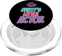 Aunty's Little Actor Toddler Theater Drama Quote Tee Kids PopSockets PopGrip for MagSafe