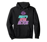 Aunty's Little Actor Toddler Theater Drama Quote Tee Kids Pullover Hoodie