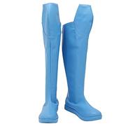 Auoctey Men Invincible Mark Grayson Boot Cosplay Costume Accessories Shoes White Blue Invincible Shoes PU Leather Boots, Blue Mark Grayson Boot, 10 UK