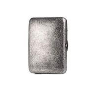 Auoeer Cigarette Case, 16 Sticks of Pure Copper Cigarette Case, Antique Silver Metal Retro Creative Personality Cigarette Box, Male Portable Cigarette Case, The