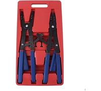 Auoeer Tools 16Inch Heavy Duty Circlip 2 Pliers 12 Tips Set Snap Ring Retaining Ratchet Snap Ring Plier Set Pincers