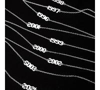 Auoeer Year digital Bracelet in simple design sense of minority couple gift Bracelet girlfriends students (Gem Color : The 2002 vintage, Length : 17.5cm)