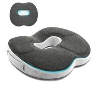 Auoketuo Anti Decubitus Chair Cushion - Orthopedic Donut Cushion for Effective Relief of Hemorrhoids, Prostate, Sciatica and Back Pain, Ideal for Office, Car and Wheelchair (grey)
