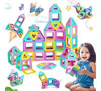 AUOLTE Magnetic building block toy for Kids toy for 3-8 year old STEM Early Educational Construction Magnetic Tiles Toys Building Set Gift for Toddlers 3 4 5 6 7 8 9 Year Old Boys Girls kids