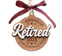 Auony Retirement Gift for Woman, Retired Ornament 2025, Happy Retirement Appreciation Gift for Retired Women Men Coworker Boss Nurse Teacher Friend Mom