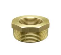 AUOQKQUT 1/4" 3/8" 1/2" 3/4" NPT Male Female Reducer Bushing Brass Pipe Fitting Connector Coupler Water Gas Oil Pressure Gauge(1l4 to 3l8) AUOQKQUT