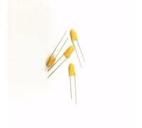 AUOQKQUT 100PCS 25V1UF DIP2 tantalum capacitor 1UF 25V