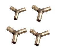 AUOQKQUT 1pc Brass Splicer Fitting,T-Shaped/Tee Y-Shaped 3Way /Straight Joiner/Cross Hose Fitting 6/8/10/12/14/16/19mm AUOQKQUT(Y-Shaped,14mm)