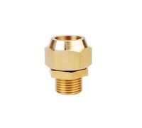 AUOQKQUT 1pc Male Flaring Fitting Direct Copper Tube Aluminum Tube Oil Tubing Flaring Connector 1/8 1/4 3/8 1/2 3/4 AUOQKQUT(3l8-12mm)