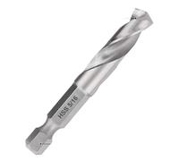 AUOQKQUT 3PCS 3-32 1-8 3-16 HSS M2 Metric Titanium Coated Straight Shank Twist Drill Bit With 6.35mm Hex Shank AUOQKQUT