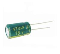 AUOQKQUT 50PCS 16V470UF High Frequency Low Resistance 470UF16V Electrolytic Capacitor Volume 8 * 12MM